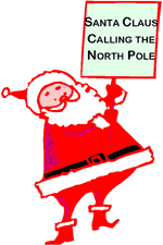 Santa Claus Calling the North Pole